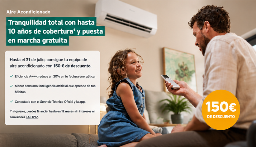 Vaillant climaVAIR — 150€ de descuento y puesta en marcha gratuita. Hasta el 31 de julio 2026.